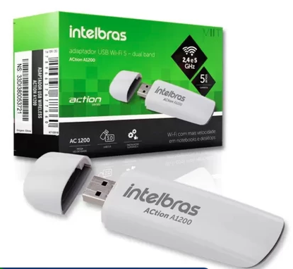 Intelbras Adaptador usb wireless dual action A 1200
